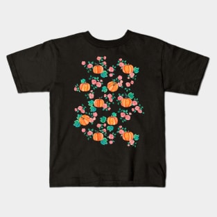 Pumpkins and Roses Kids T-Shirt